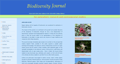 Desktop Screenshot of biodiversityjournal.com