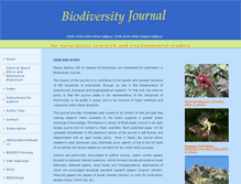 Tablet Screenshot of biodiversityjournal.com